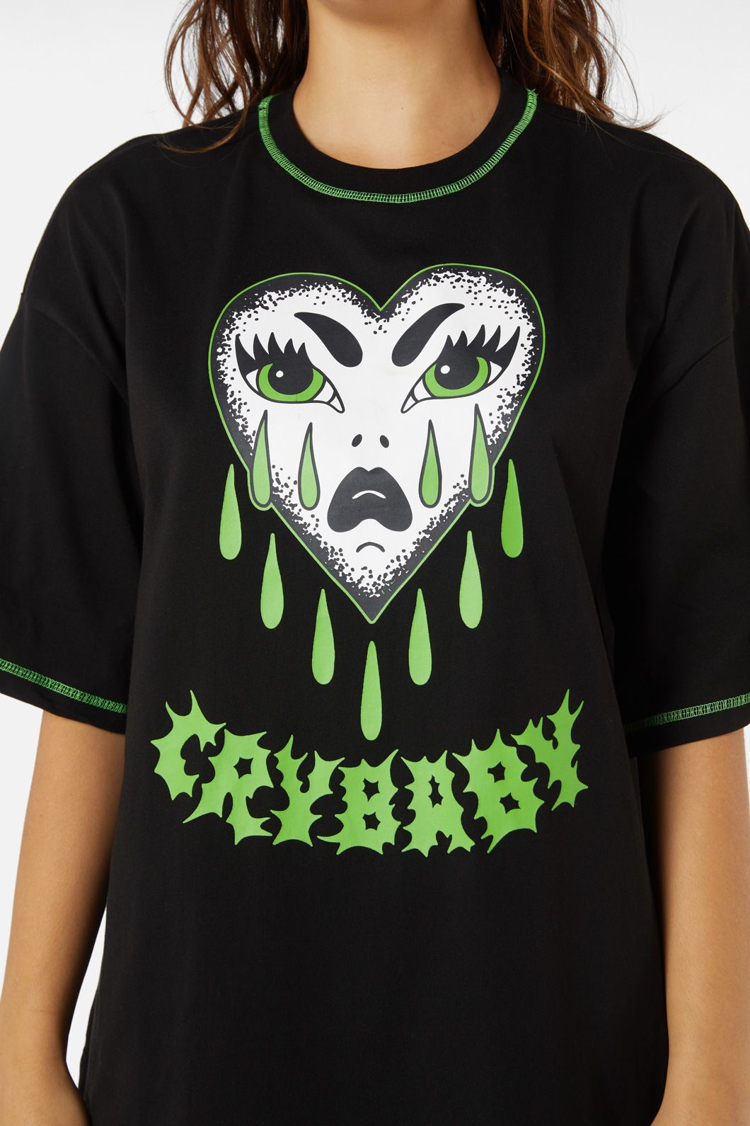 Dangerfield - Cry Baby Tshirt Dress - black