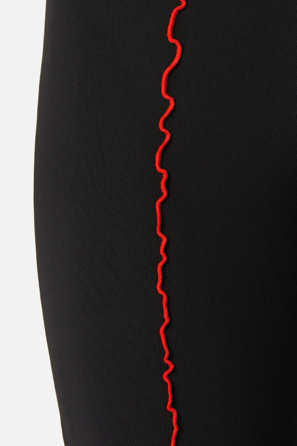 Dangerfield - Manic Mesh Babylock Pants - black-red