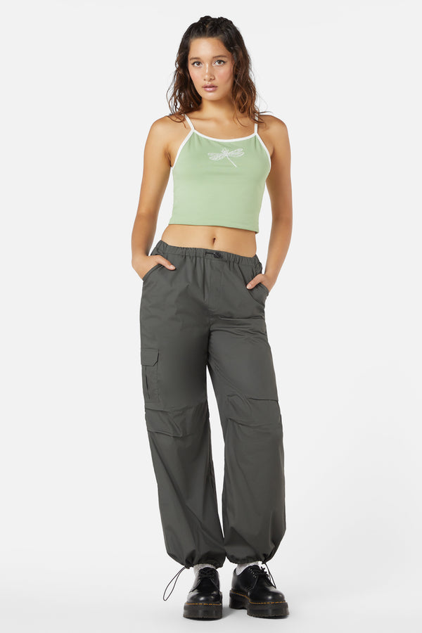 Dangerfield - Fern Cargo Pant - charcoal