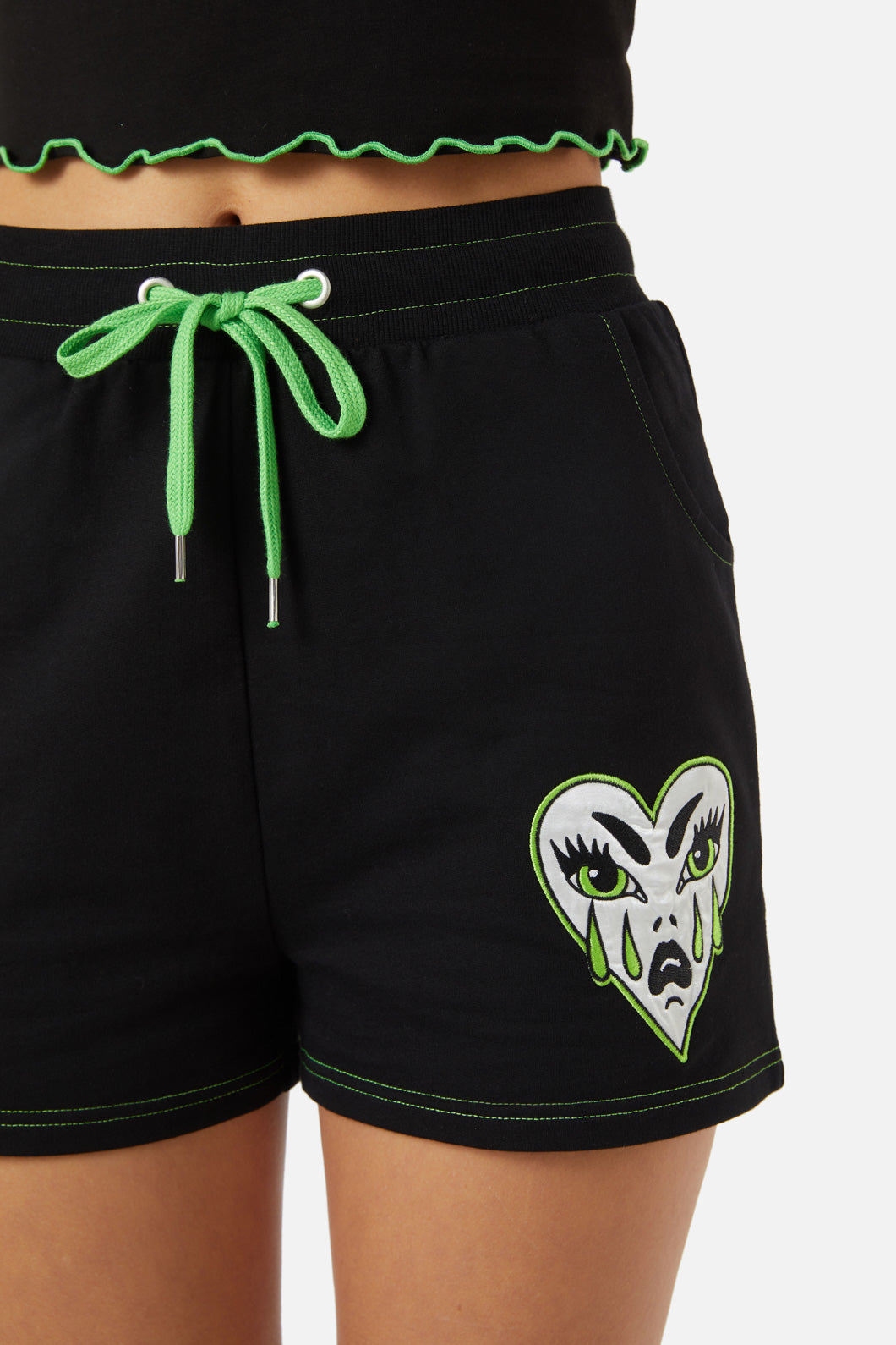 Dangerfield - Cry Baby Cotton Shorts - black