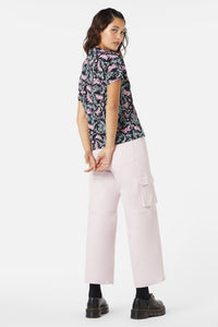 Dangerfield - To The Butterflies Printed Blouse - black-pink-blue