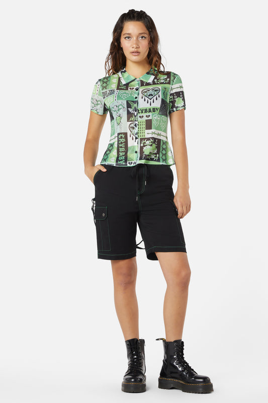 Dangerfield - Cry Baby Mesh Blouse - multi