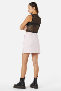 Dangerfield - Jagger Cargo O-Ring Skirt - pink