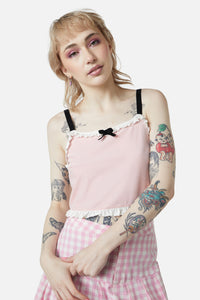 Dangerfield - Ammabelle Velvet Tank - pink