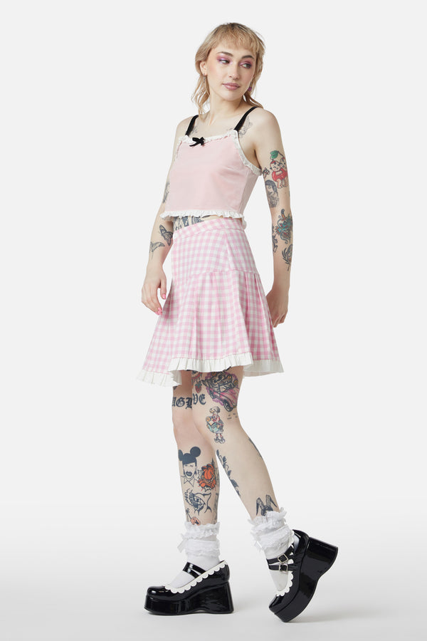 Dangerfield - Ammabelle Velvet Tank - pink