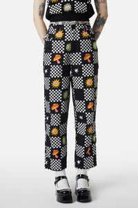 Dangerfield - Chess At Picnic Pants - black