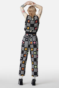 Dangerfield - Chess At Picnic Pants - black
