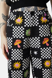 Dangerfield - Chess At Picnic Pants - black