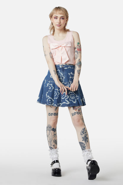 Dangerfield - Edie Bow Tank - pink