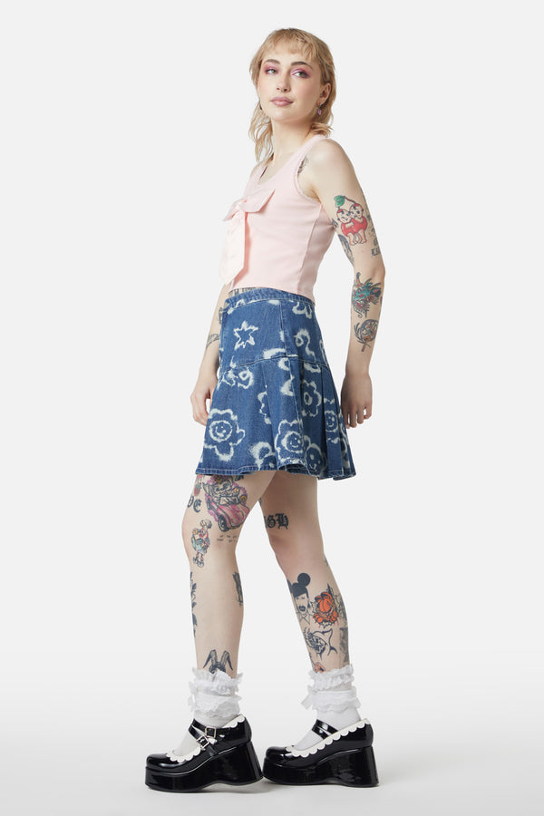 Dangerfield - Edie Bow Tank - pink
