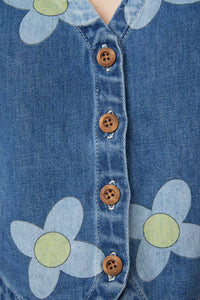 Dangerfield - Daisy Do Vest - blue