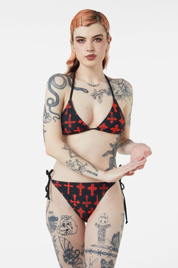 Dangerfield - Vowed Bikini Bottom - black