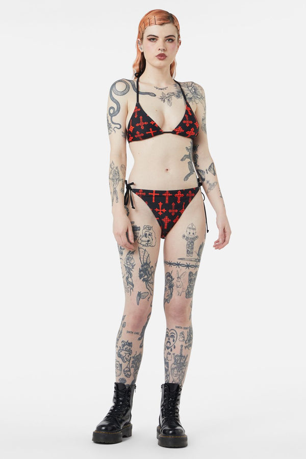 Dangerfield - Vowed Bikini Bottom - black