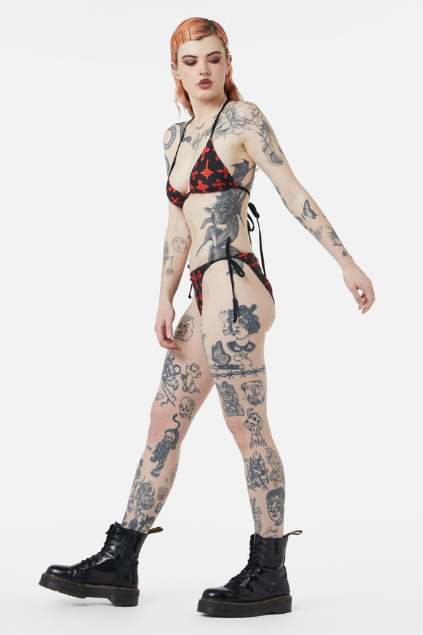 Dangerfield - Vowed Bikini Bottom - black