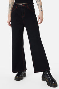 Dangerfield - Hail Lilith Wide Leg Jeans - black