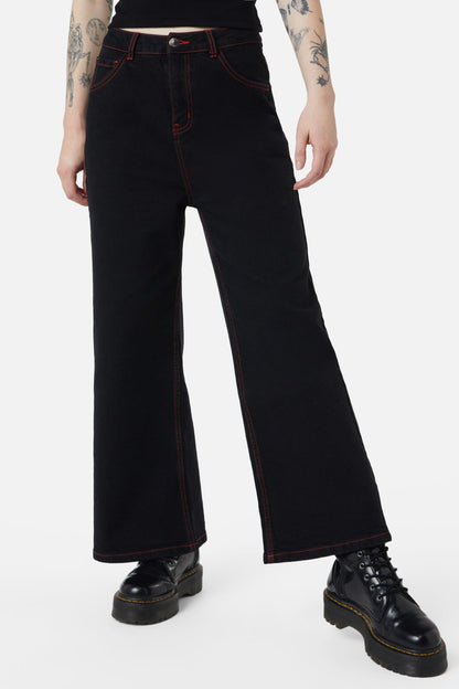 Dangerfield - Hail Lilith Wide Leg Jeans - black