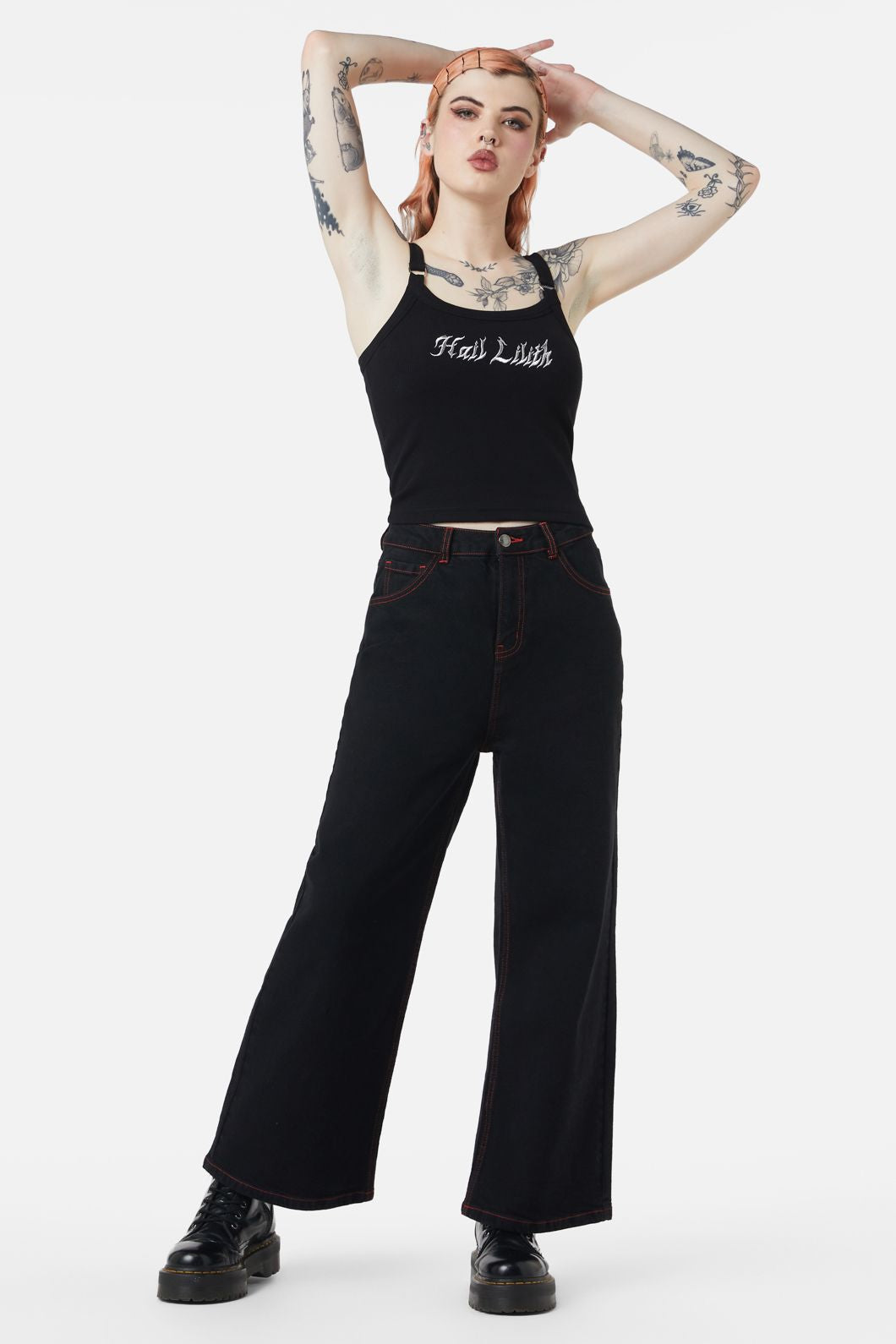 Dangerfield - Hail Lilith Wide Leg Jeans - black