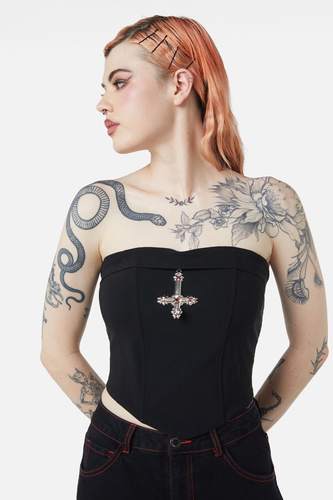 Dangerfield - Hail Lilith Charm Corset - black