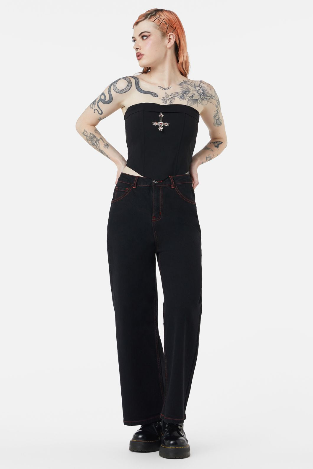 Dangerfield - Hail Lilith Charm Corset - black