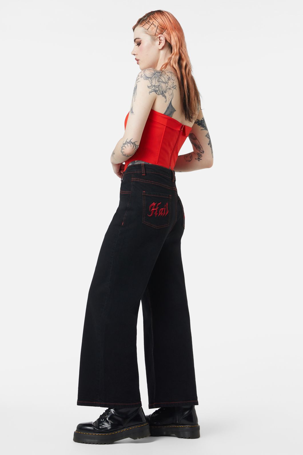 Dangerfield - Hail Lilith Charm Corset - red