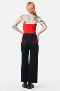 Dangerfield - Hail Lilith Charm Corset - red