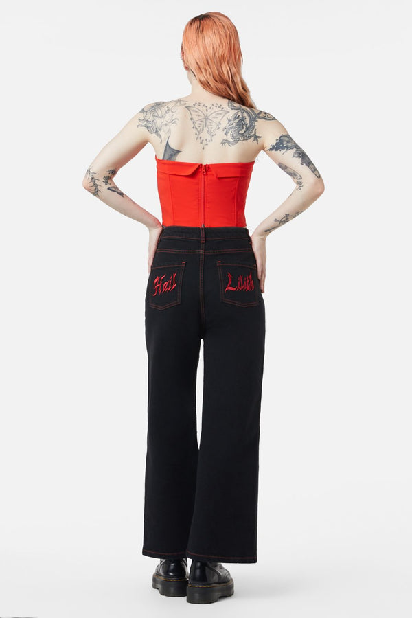 Dangerfield - Hail Lilith Charm Corset - red