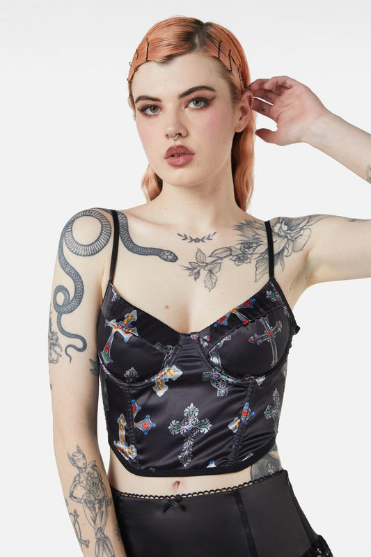 Dangerfield - Hope Had Died Corset - black