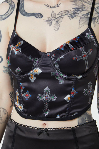 Dangerfield - Hope Had Died Corset - black