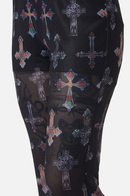 Dangerfield - Hope Had Died Mesh Pants - black