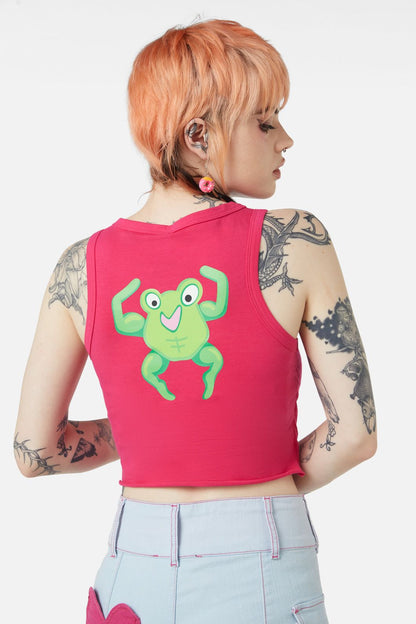 Dangerfield - Kewties Ripped Tank - pink