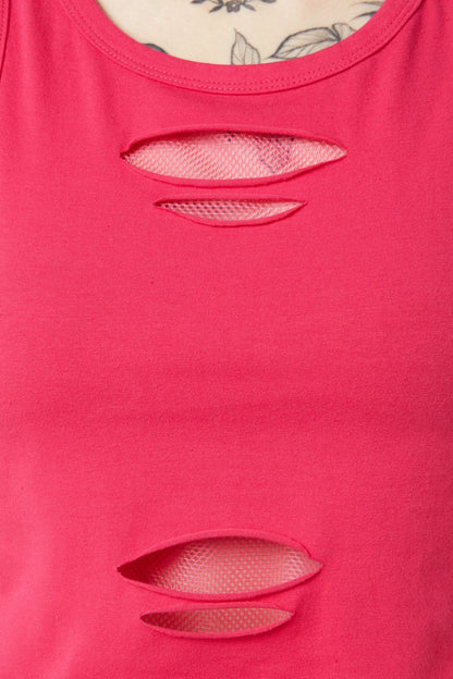Dangerfield - Kewties Ripped Tank - pink