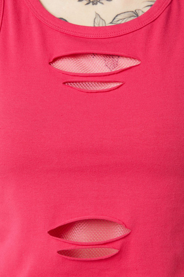 Dangerfield - Kewties Ripped Tank - pink