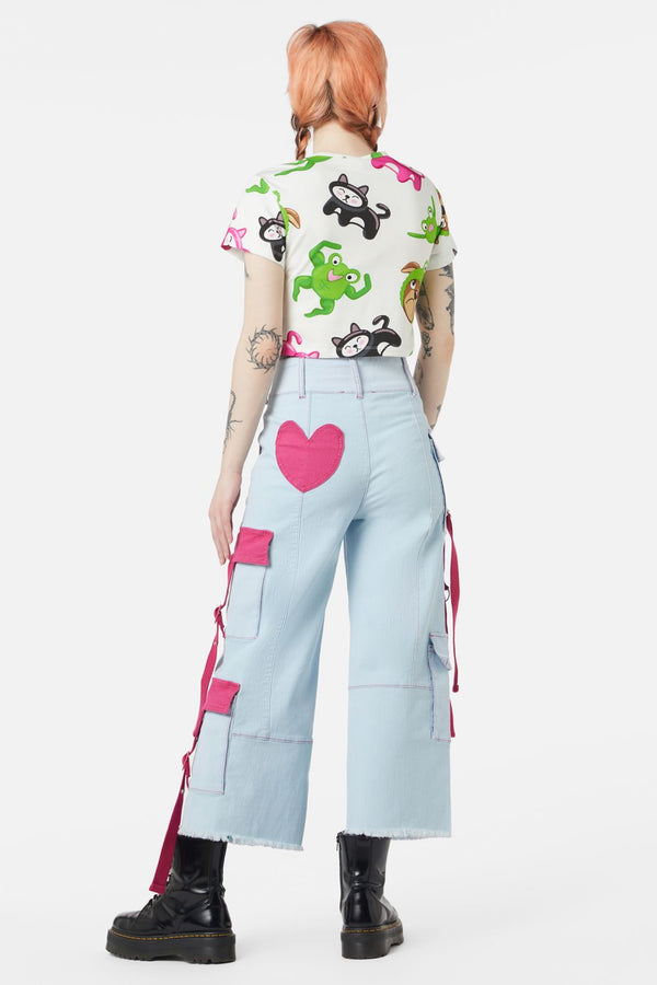 Dangerfield - Kewties Multi Crop Top - multi