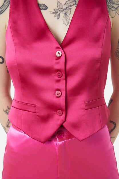 Dangerfield - Call Me Vest - raspberry