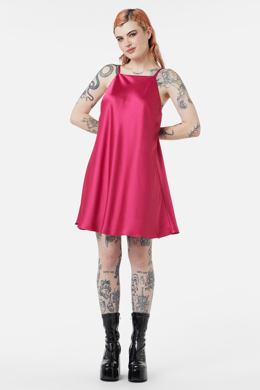 Dangerfield - Call Me Dress - raspberry