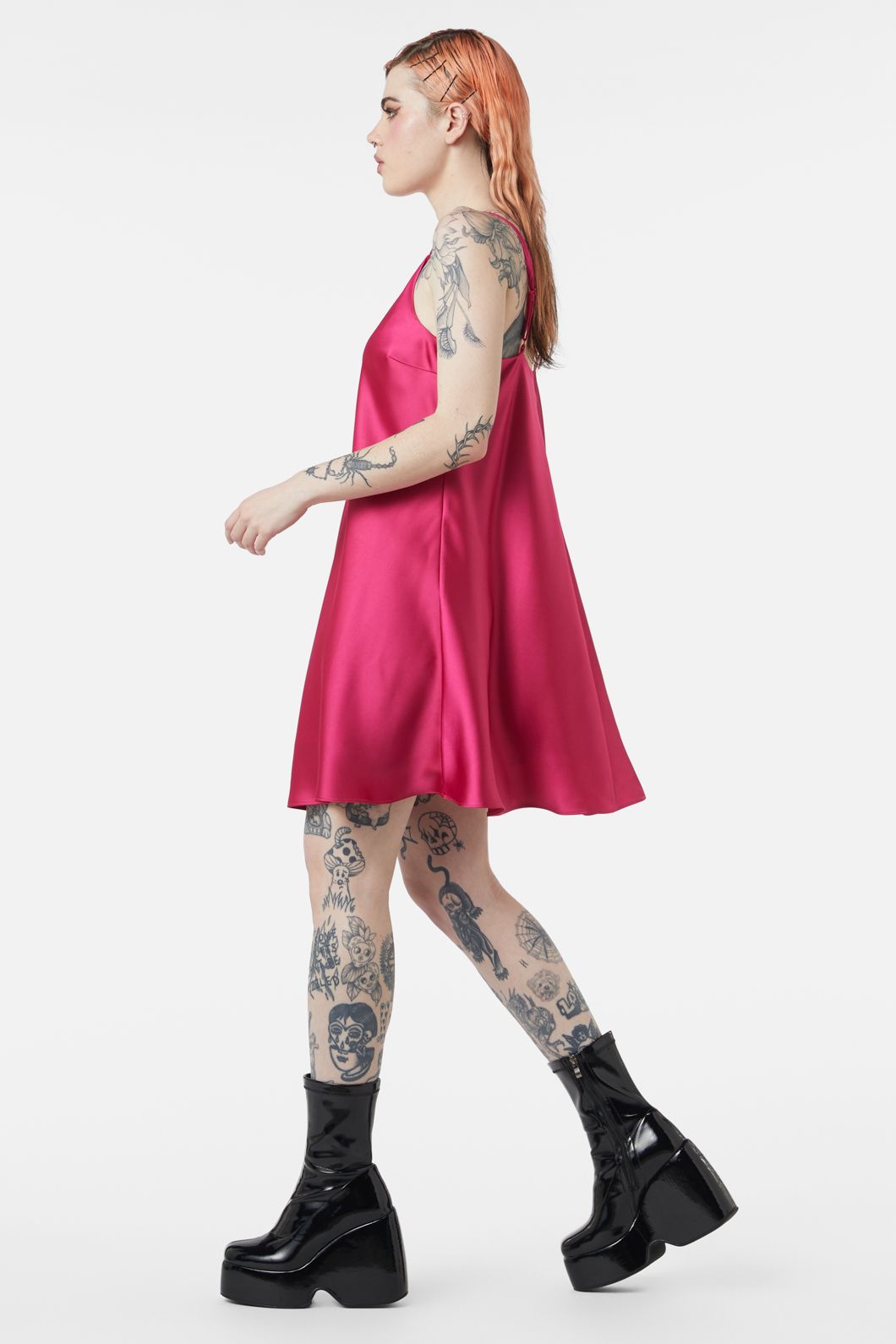 Dangerfield - Call Me Dress - raspberry