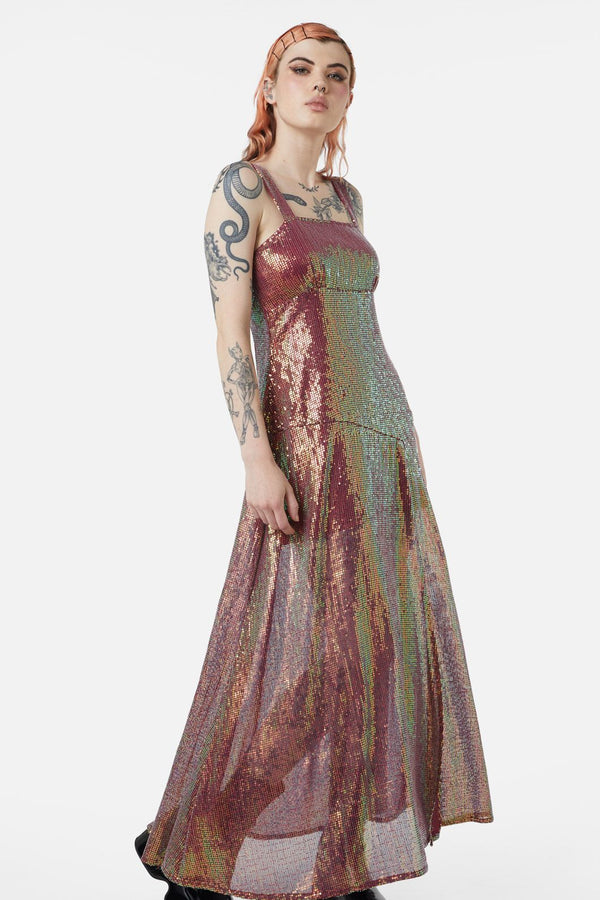 Dangerfield - Gloria Dress - raspberry