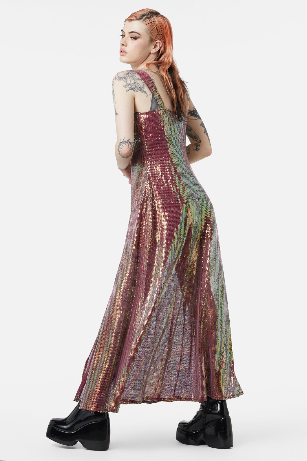 Dangerfield - Gloria Dress - raspberry