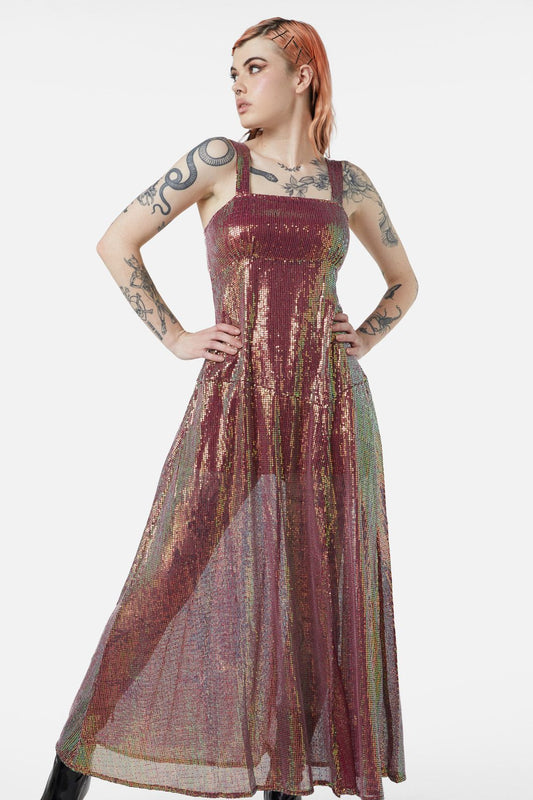 Dangerfield - Gloria Dress - raspberry