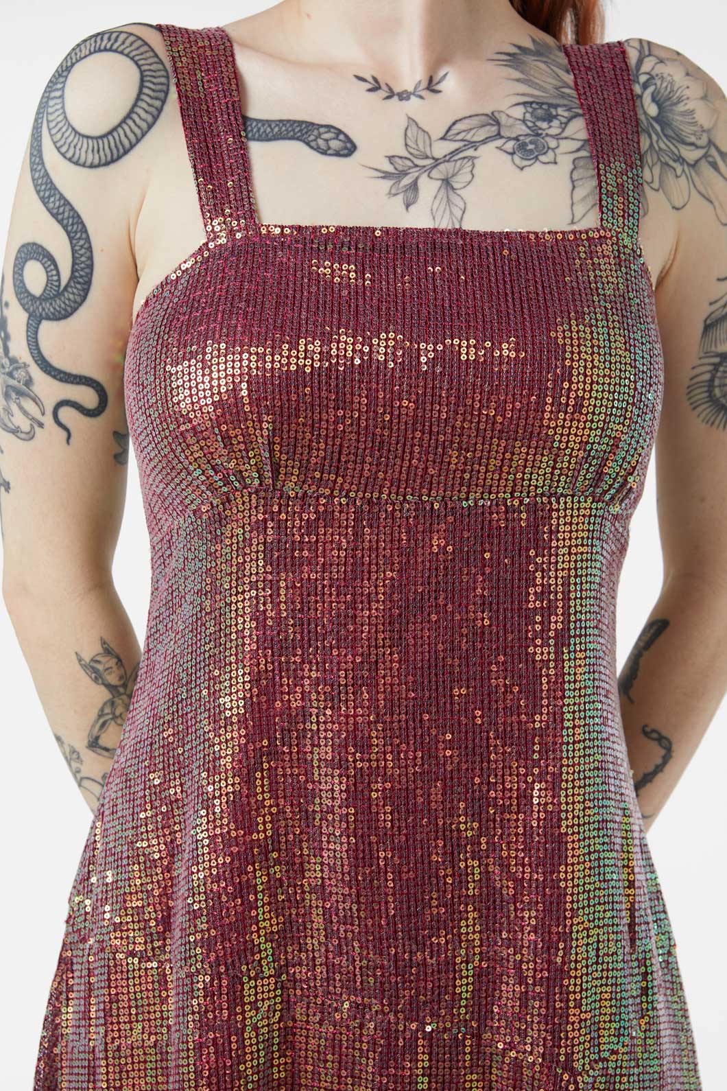 Dangerfield - Gloria Dress - raspberry