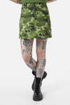 Dangerfield - Nook Of The Garden Camo Skirt - green