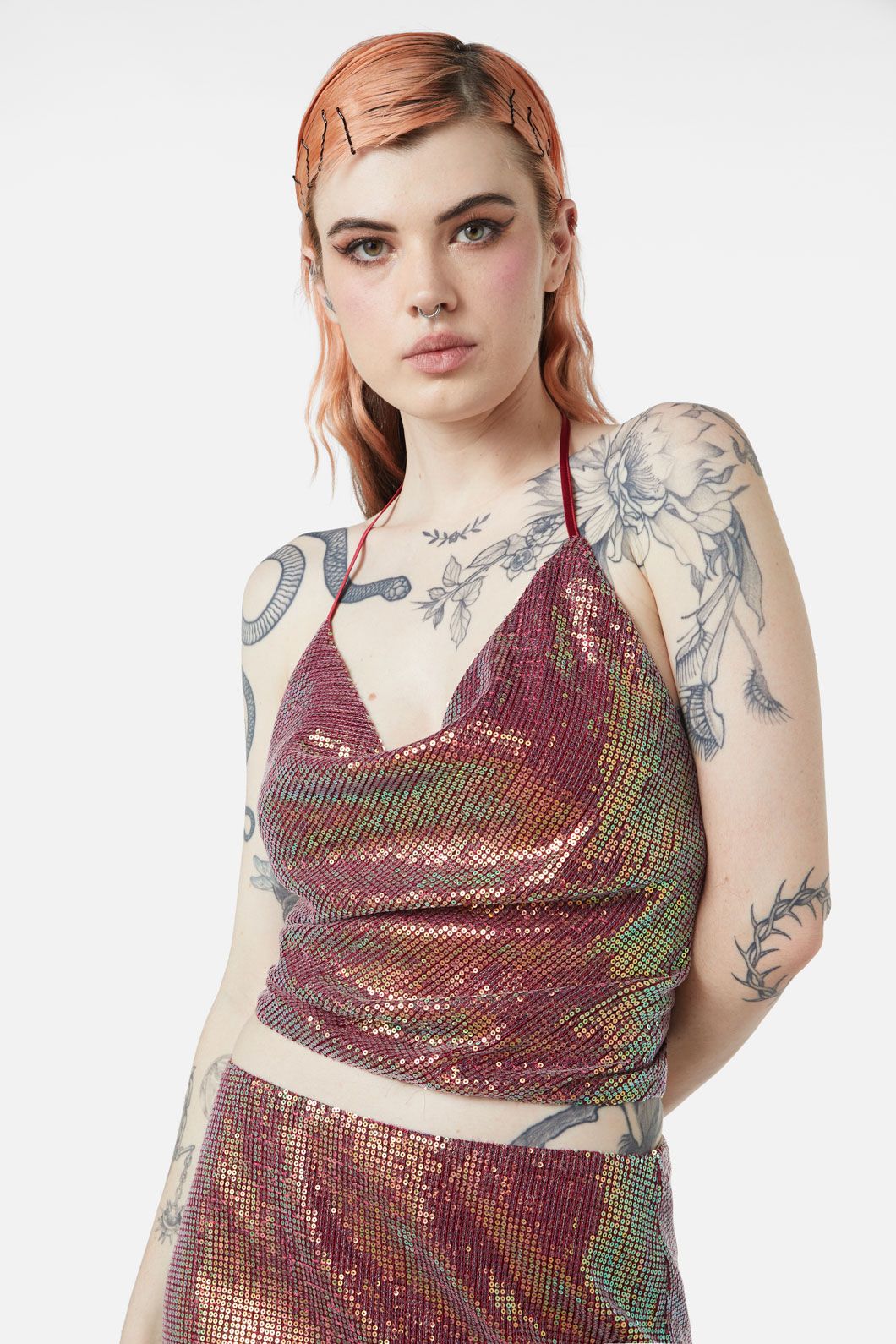 Dangerfield - Gloria Top - raspberry
