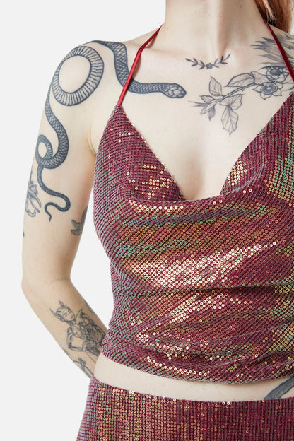 Dangerfield - Gloria Top - raspberry