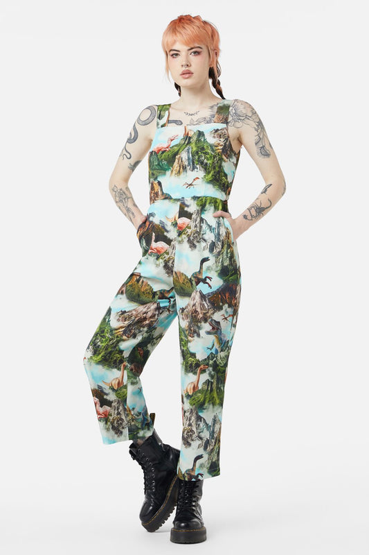 Dangerfield - Triassic Scene Printed Jumpsuit - multi