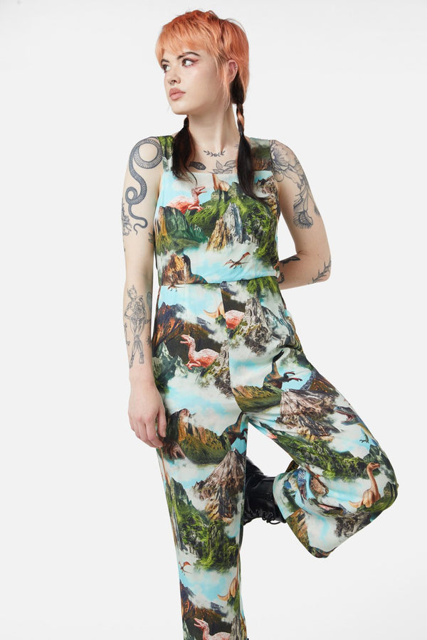 Dangerfield - Triassic Scene Printed Jumpsuit - multi