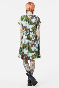 Dangerfield - Triassic Scene Printed Dress - multi