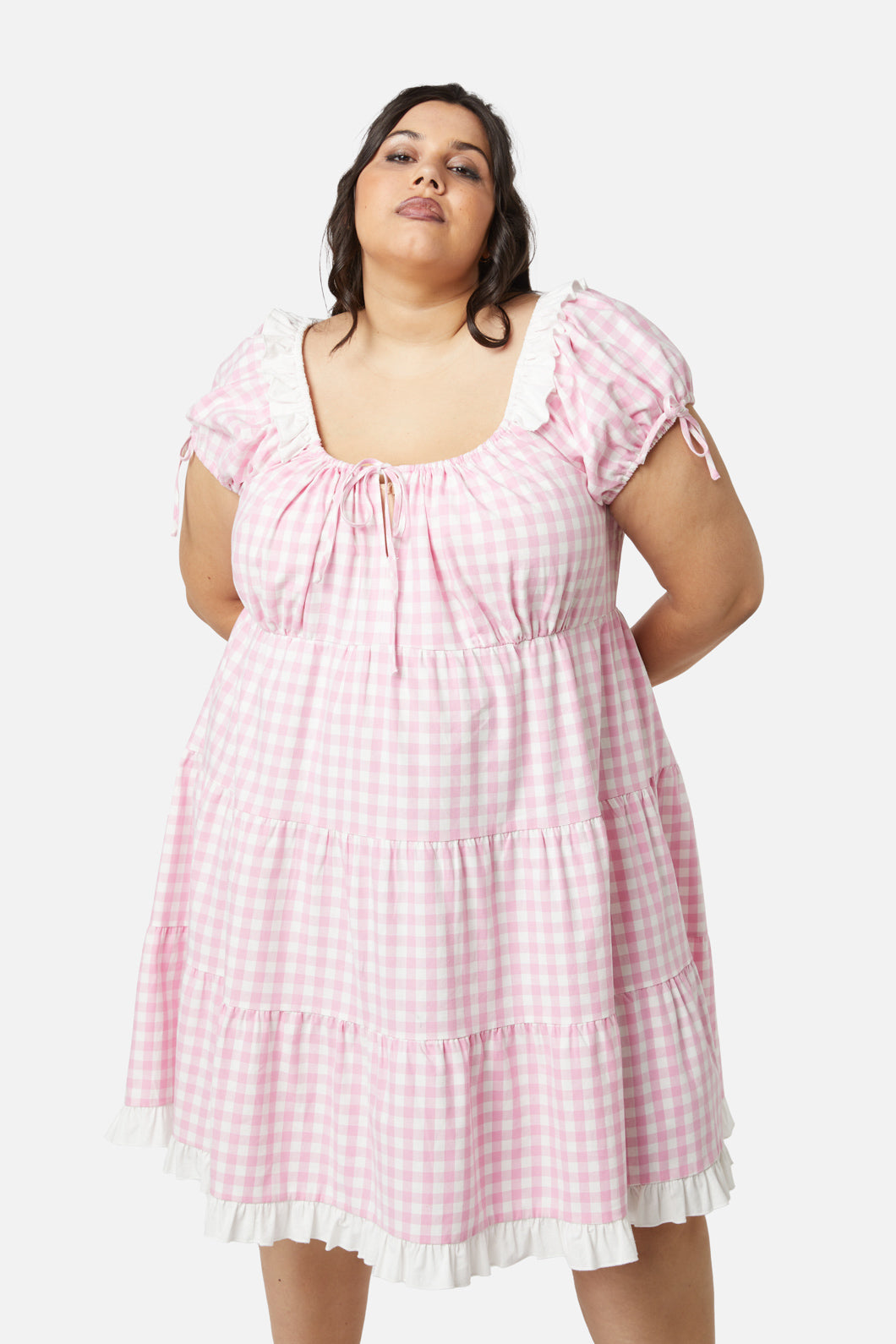 Curve Picnic Party Ruffle Dress – Dangerfield