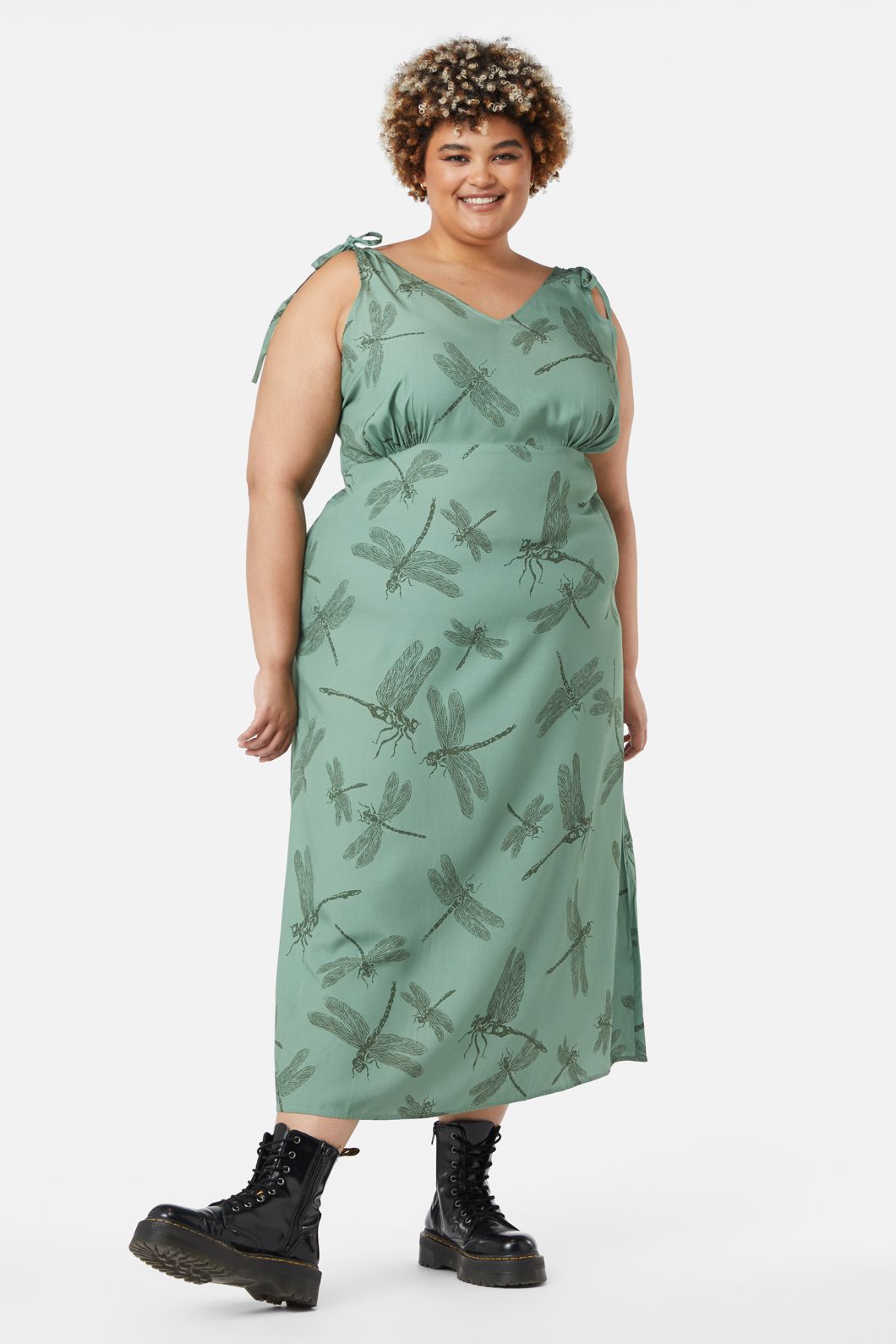 Dangerfield - Curve New Beginnings Dress - green