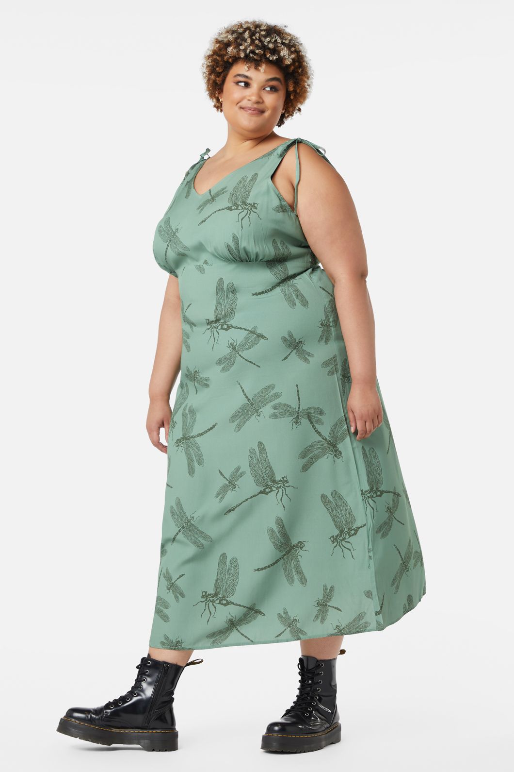 Dangerfield - Curve New Beginnings Dress - green