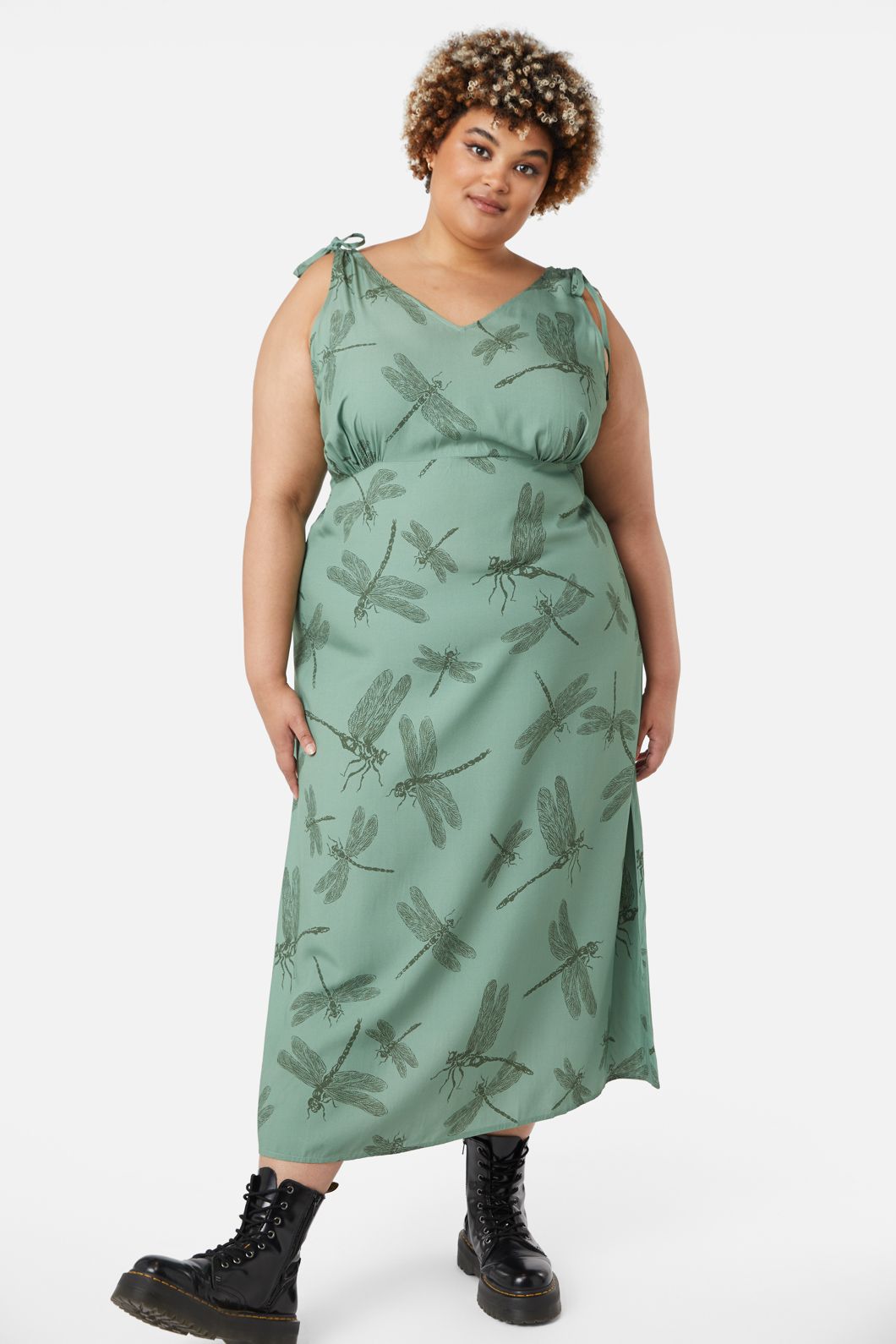 Dangerfield - Curve New Beginnings Dress - green
